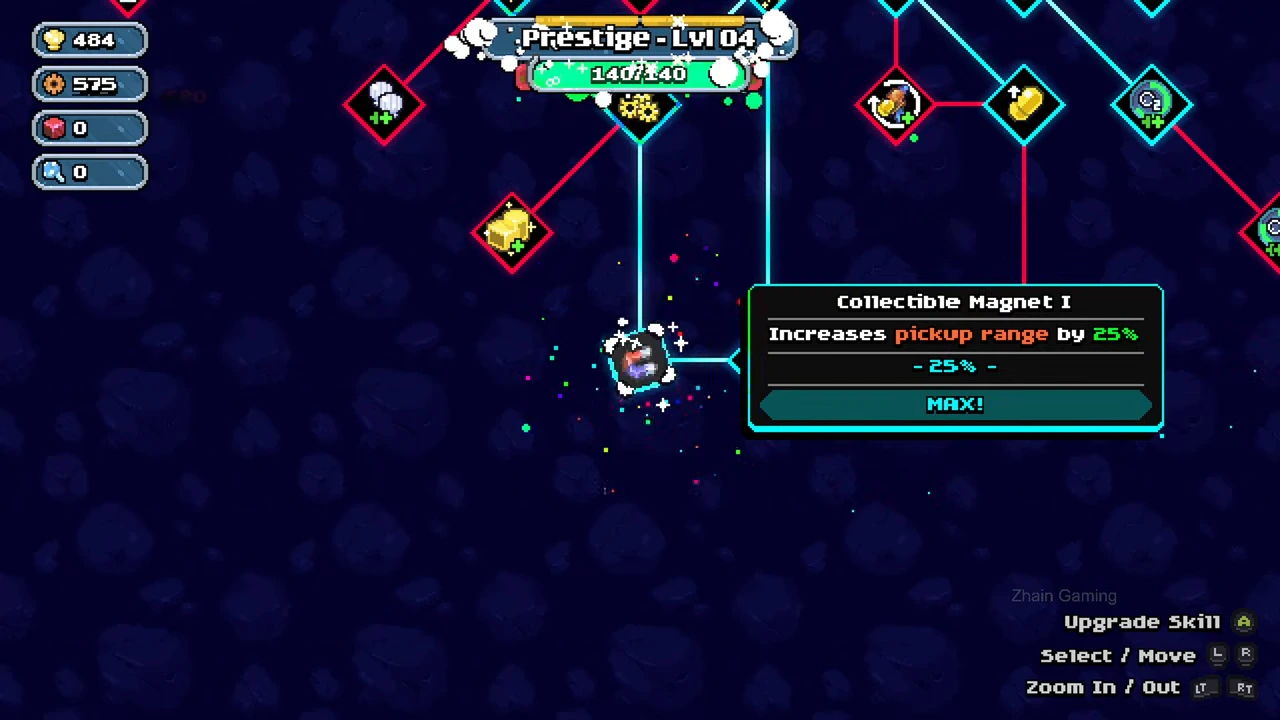 Collectible Magnet I is MAX and Prestige now shows level 4 and 140 of 140