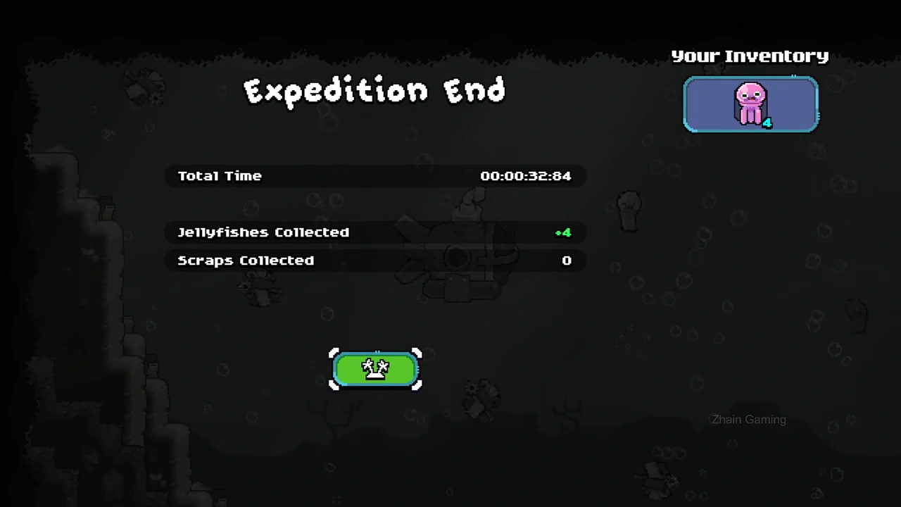 Expedition result with four jellyfish and zero scrap